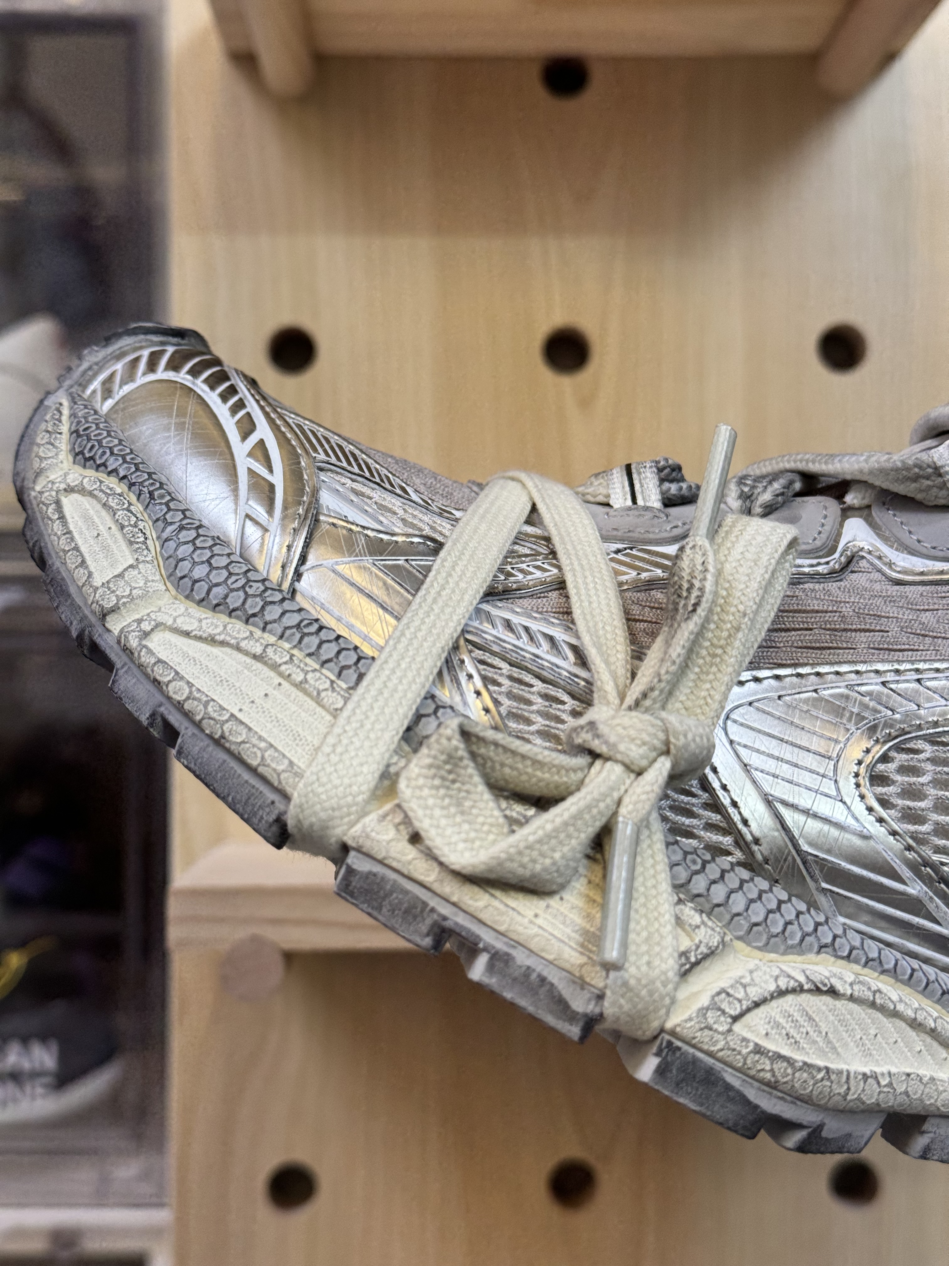 3XL巴黎走秀款做旧增高老爹鞋