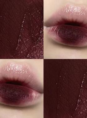 哥特风黑玫瑰|生人勿近牛血色唇釉雾面唇泥哑光显白恶女气场口红