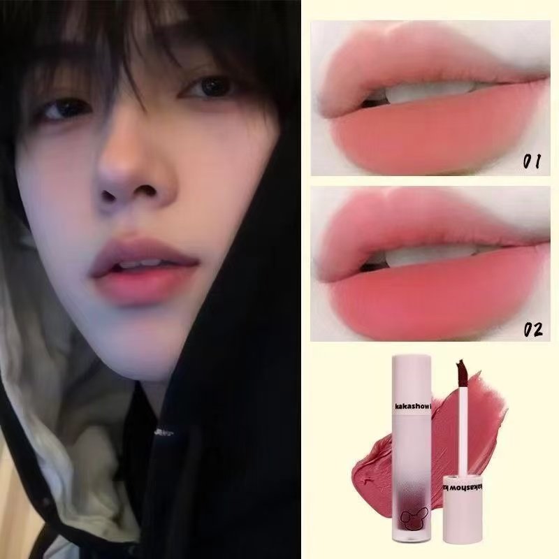 男士口红cos专用男款唇泥自然淡色低调不易掉色防水裸色唇釉学生