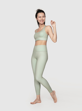 sugarmat裸感女瑜伽服紧身运动健身套装提臀凉感亲肤春夏九分裤