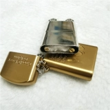 Металлическая креативная тонкая маленькая зажигалка на керосине, четырехлистный клевер