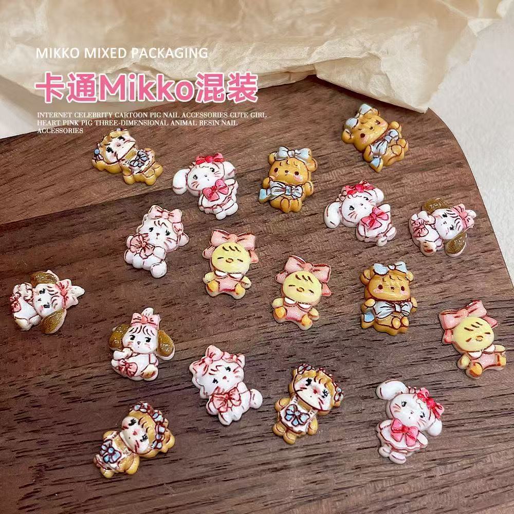 mikko卡通美甲饰品可爱树脂