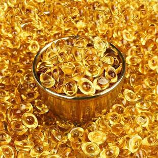 琉璃色小元宝黄元宝活动礼品家居装饰摆件百福缸聚宝盆装饰品喜庆