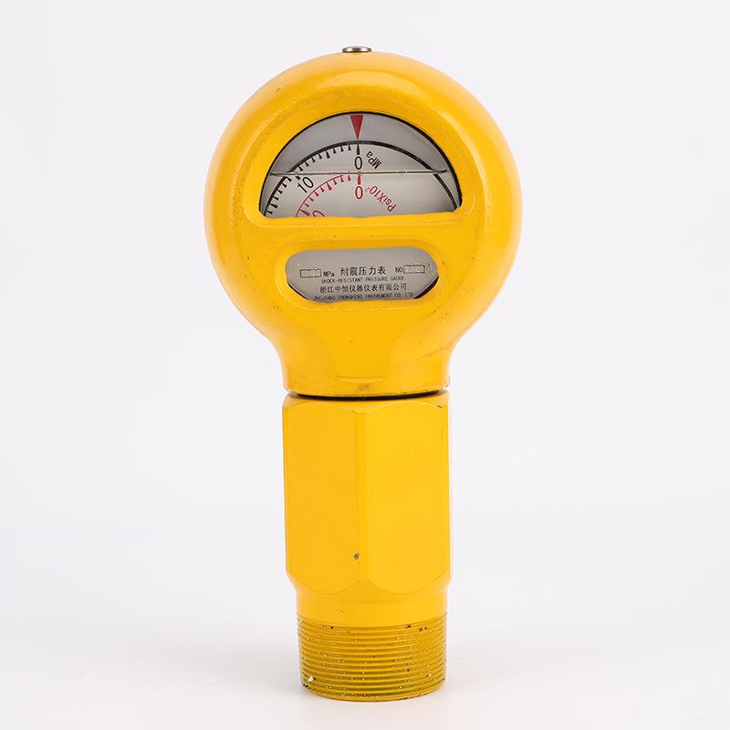 中恒泥浆耐震压力表双表盘耐震高精度指针指示压力多规格MPaPsi