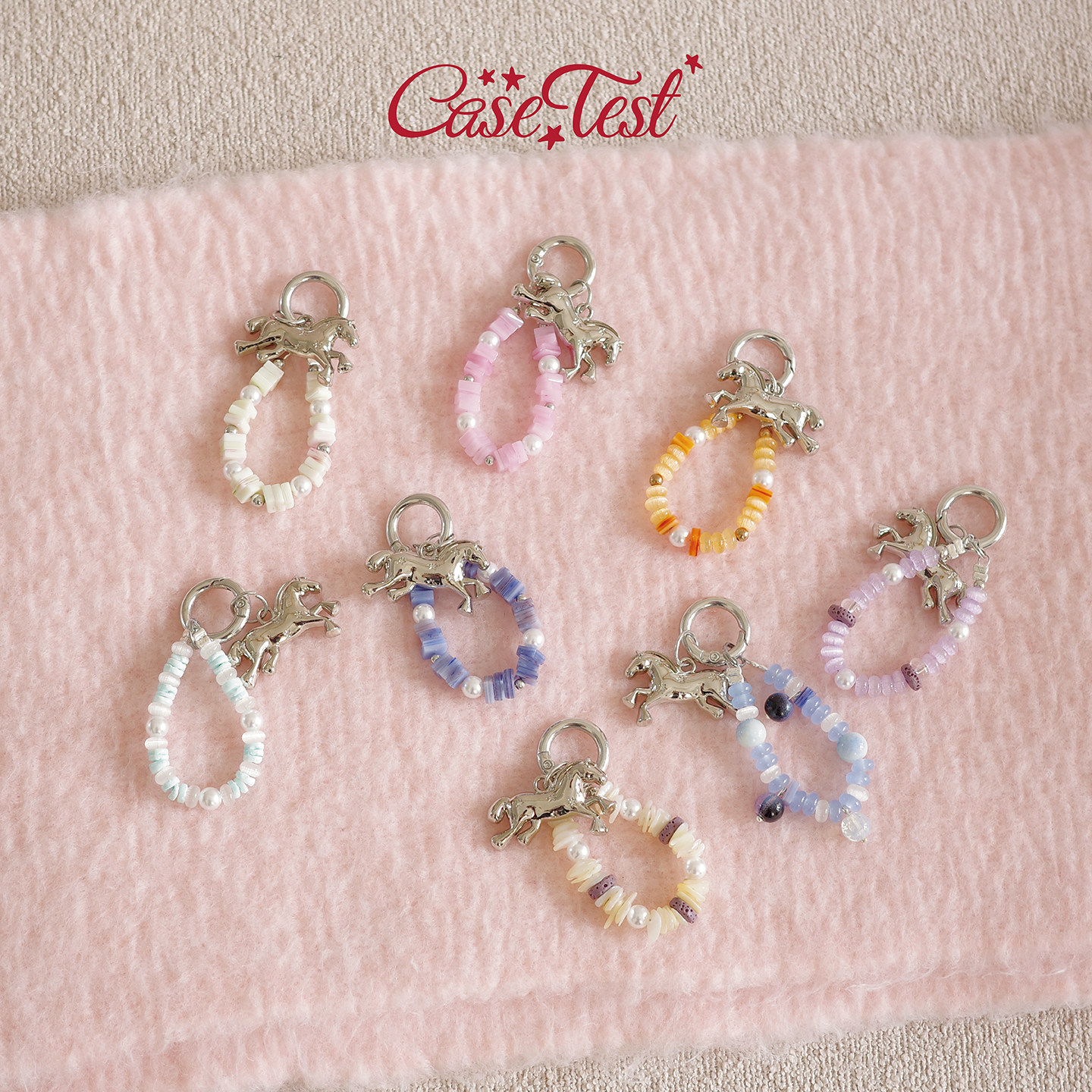 壳试验椰蓉糖果-短款手机链原创设计自制手指挂绳挂饰马年新年款