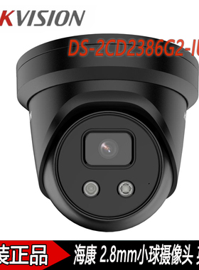 英文版800万4K网络半球摄像头DS-2CD2386G2-IU 2.8mm正品原装现货