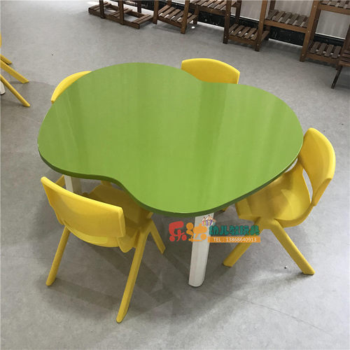 幼儿园儿童室内教室学习课桌实木苹果桌成套桌椅游戏绘画桌椅凳