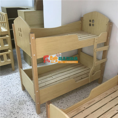 幼儿园儿童实木专用床单人双层上下铺早教中心学生午睡午托午休床