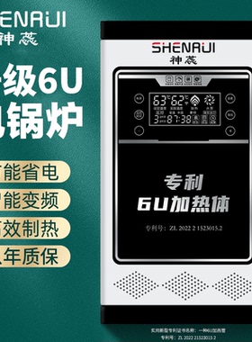 神蕊电锅炉家用取暖采暖炉220v三相壁挂农村新型煤改地暖暖气片半