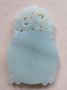 和田玉白玉龙腾盛世平安无事玉牌吊坠玉坠男女士玉石礼物贵圈珠宝