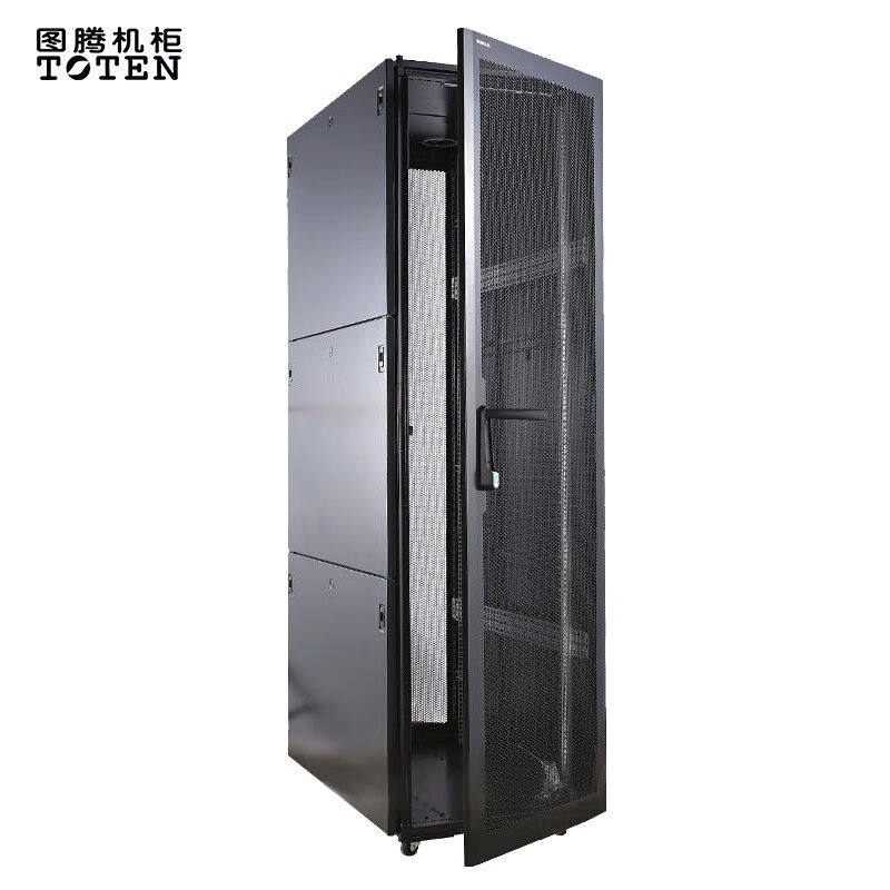 图腾K36042网络机柜42u2米标准19英寸机柜含4个PDU20个导轨1黑1.2