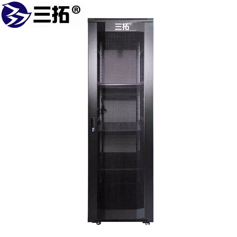 三拓机柜2米42u高600宽900深多库发货19英寸网络服务器监控交换机