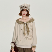 00新品 上新 Girlyhalo 假两件拼接上衣