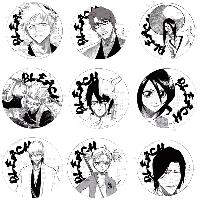 动漫马口铁胸章黑崎一护死神露琪亚市丸银漫画系列吧唧蓝染徽章