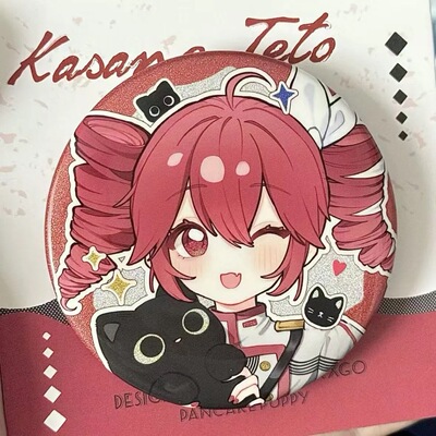 重音teto周边超天酱徽章自制谷子红薯吧唧徽章挂件可收藏背包挂饰