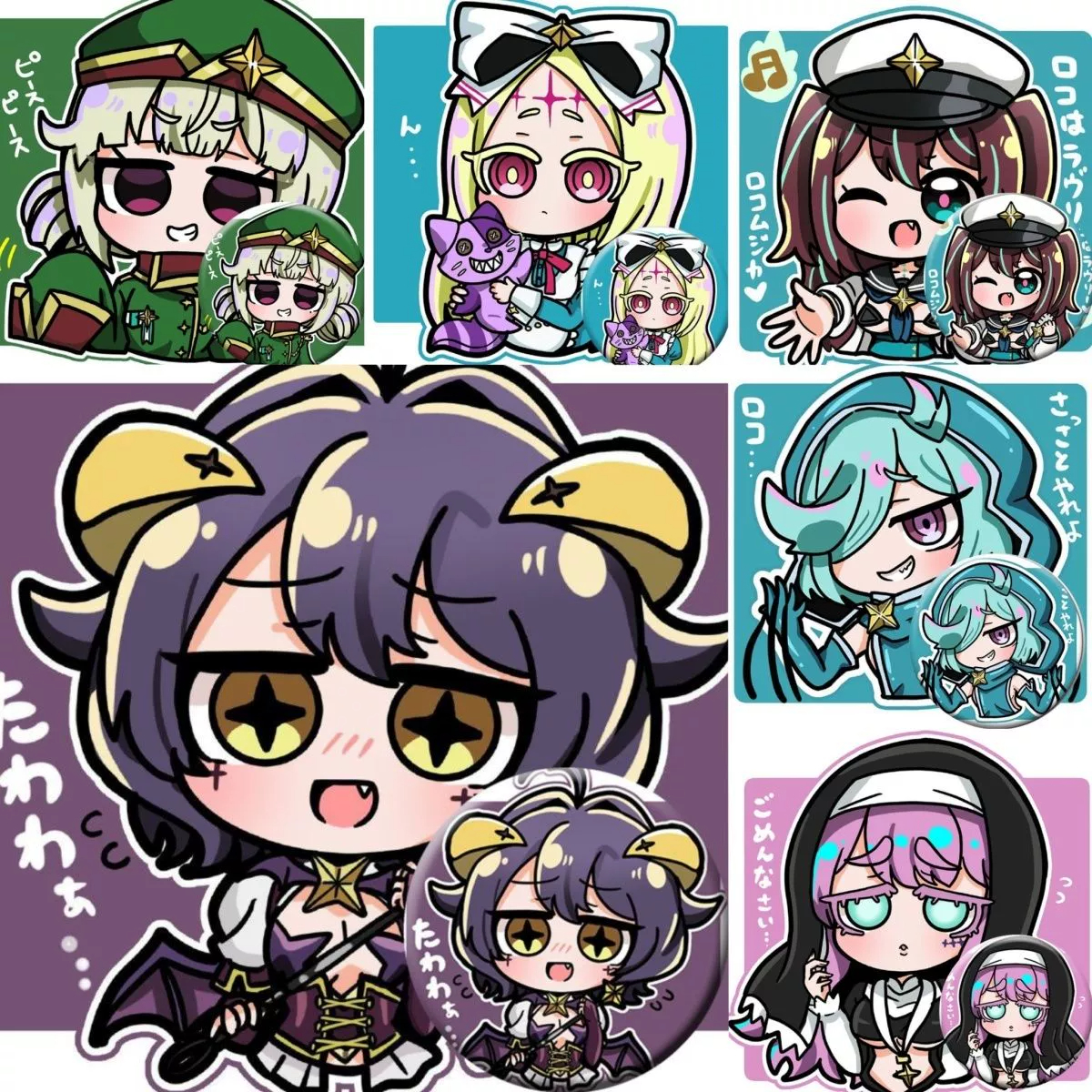 憧憬成为魔法少女周边徽章柊舞缇娜阿良河基维吧唧钥匙扣挂件礼物