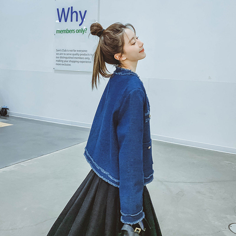 现货！现货的2023年春季新款小香风牛仔外套123A-2220-P135-K188,女装短外套,浙宝123A