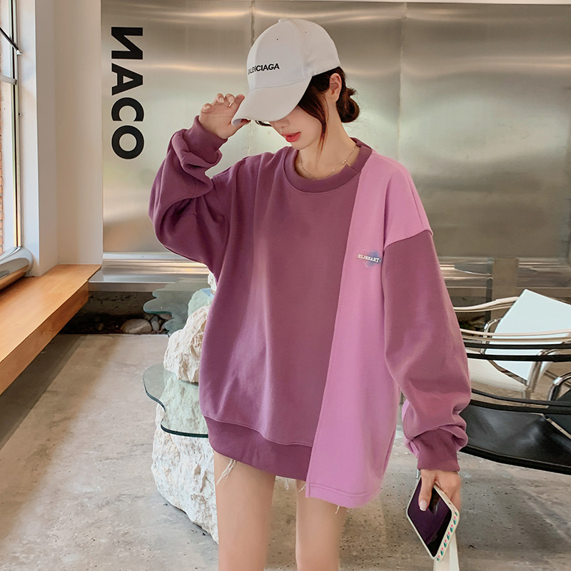 大货已出！2022年秋季新款拼色个性卫衣123A-2229-P105-K158，女装卫衣/绒衫，浙宝123A