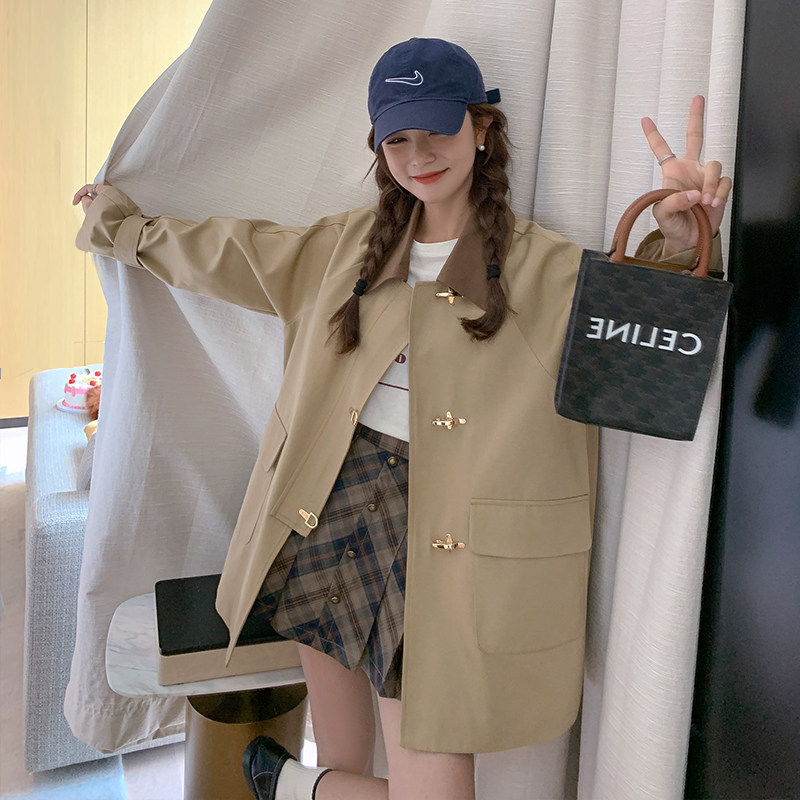大货已出2022年秋季新款重工飞机扣风衣123A-8015-P140K198,女装风衣,浙宝123A