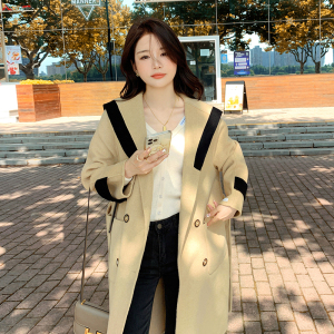 新款！现货！22年长款双面羊绒大衣123A-9029-P255-K388,女装毛呢外套,浙宝123A