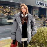 高级感炸街灰色短款羽绒服女冬2025年新款独特超好看亮世秋外套潮，女装羽绒服，浙宝123A