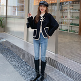 现货！22年秋冬短款小香风毛呢短外套123A-9021-P155-K228，女装毛呢外套，浙宝123A