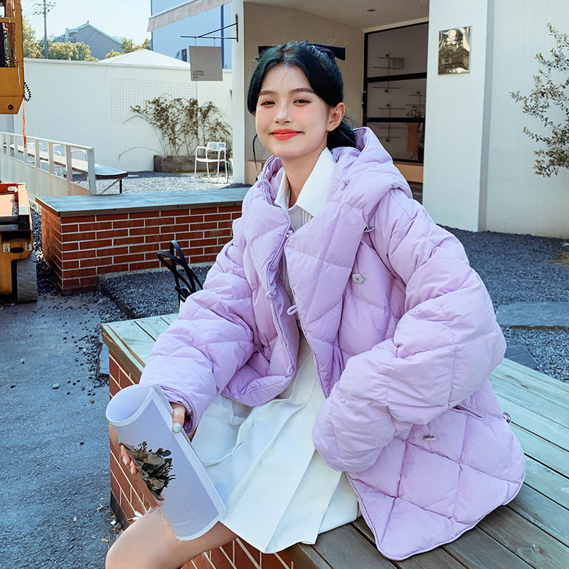 新款！2022年紫色短款小衣羽绒服123A-6676-P155-K238,女装棉衣/棉服,浙宝123A
