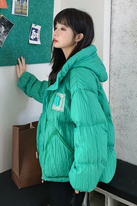 新款！22年新款压褶面料 羽绒服 123A-6671-P235-K358图片