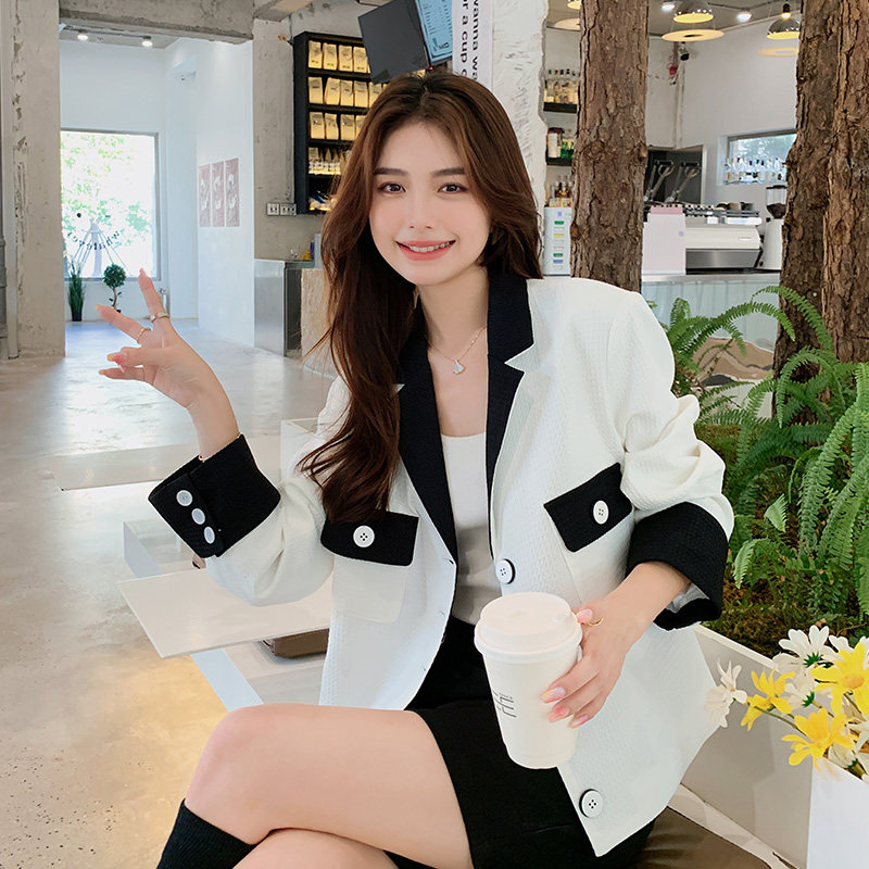 现货！2023年春季新款华夫格面料西装123A2218-P125K178,女装西装,浙宝123A