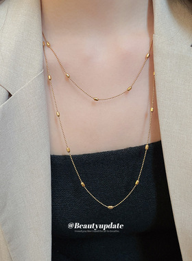 极简风不锈钢链条项链休闲时尚轻