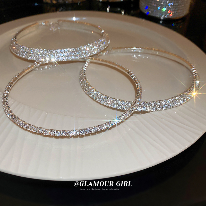 法式复古轻奢风设计镶钻项圈小众高级感新款项链潮流优雅气质项饰