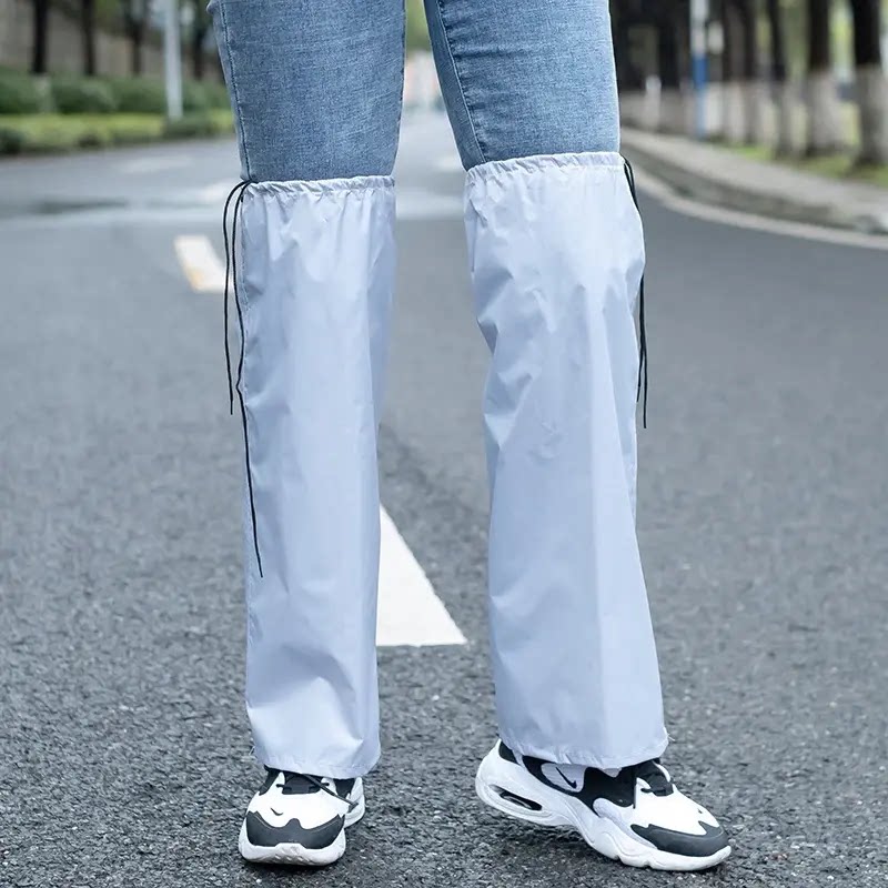 防雨裤腿套加长下半身雨衣护腿套防水裤子防风骑行成人男女裤管套