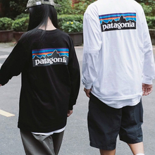 新款巴塔长袖T恤Patagonia P-6 Responsibili男女混纺棉舒适38518