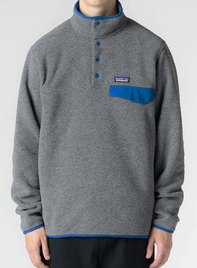 木村同款抓绒衣Synchilla Snap-T潮男套头Patagonia 25551 25450