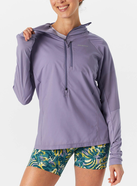 新款巴塔跑步透气皮肤风衣女Airshed Pro套头衫Patagonia 24197