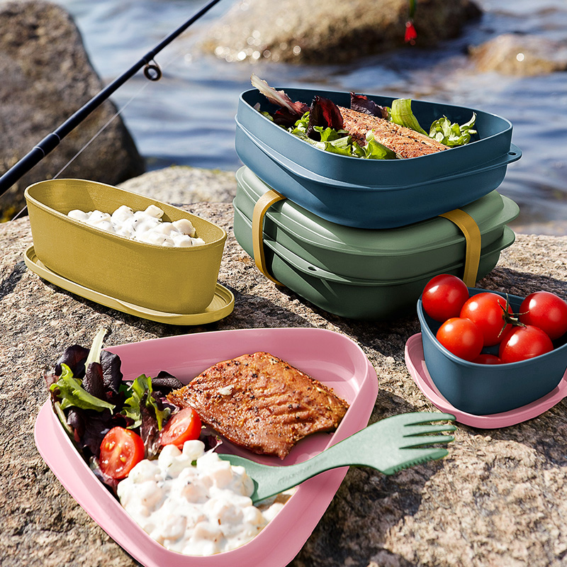 乐美福户外露营便携餐盒餐具环保