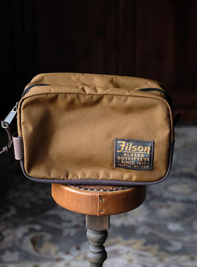 现货Filson复古收纳包男女咔叽美潮防水包旅行衣服整理洗漱手拿包
