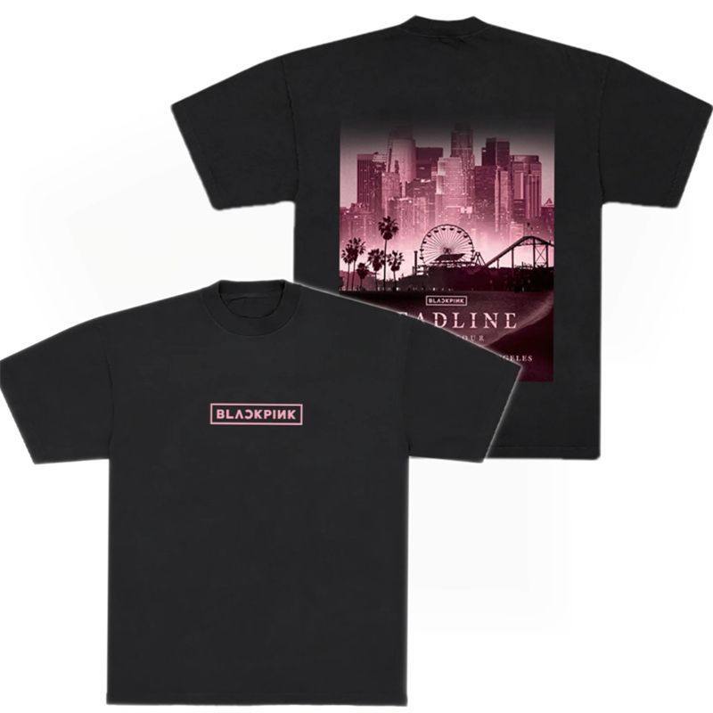 BLACKPINK粉墨DEADLINE2025同款海报纯棉圆领短袖T恤女上衣,女装/女士精品,T恤,淘宝优惠券,粉丝福利购,淘宝优惠卷