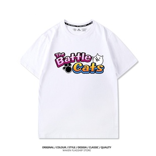 恶搞趣味丑萌喵星人猫咪大作战夏季纯棉宽松男女短袖T恤上衣服潮