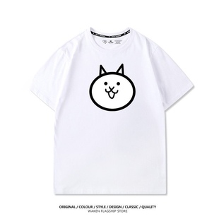 恶搞趣味丑萌喵星人猫咪大作战夏季纯棉宽松男女短袖T恤上衣服潮