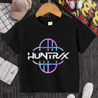 2025新款上衣卡通kpop猎魔女团周边夏装儿童短袖纯棉夏季半袖