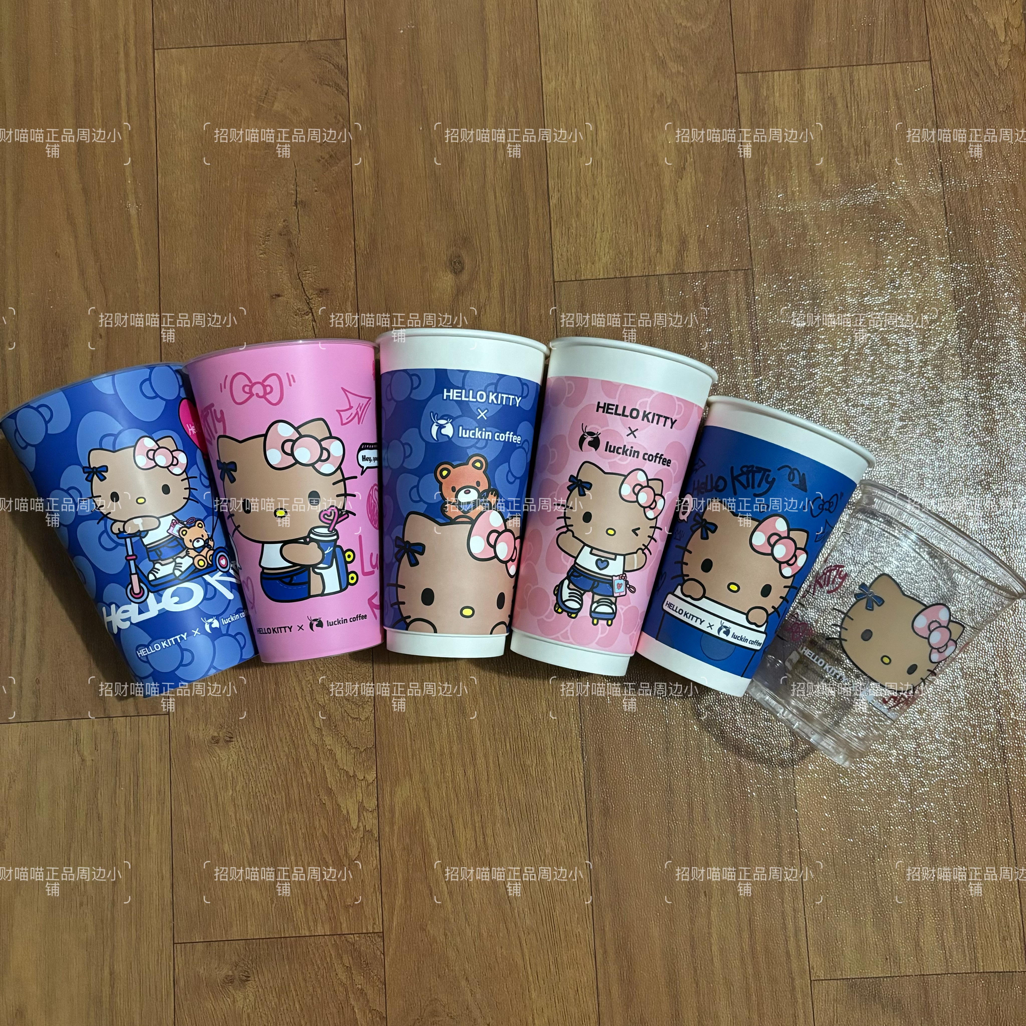 正品瑞幸hellokitty联名第一弹杯子pp杯瑞幸凯蒂猫pp手工diy图片