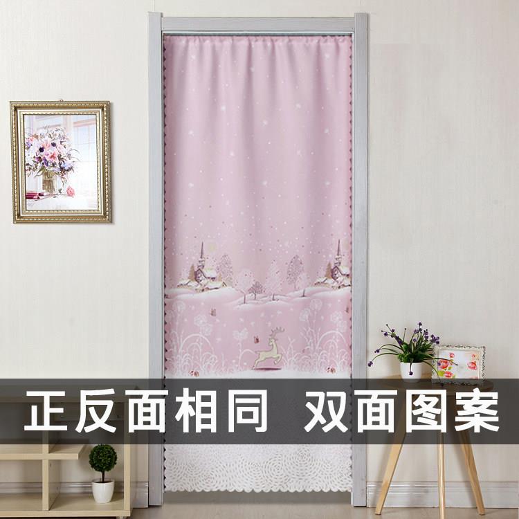 门帘布艺卧室家用田园简