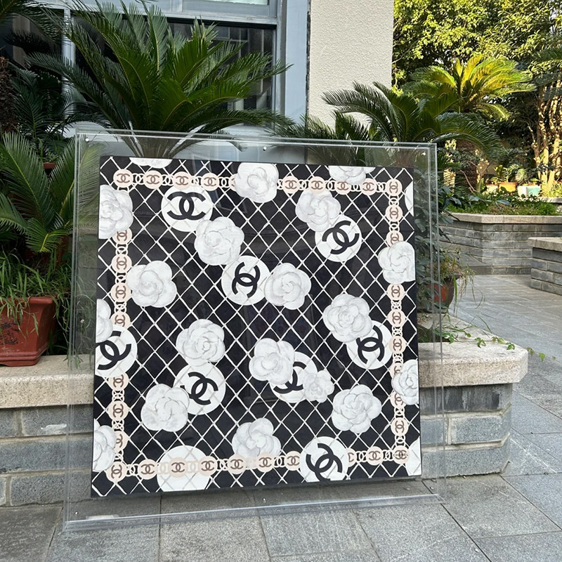 压克力彩色框diy90*丝巾
