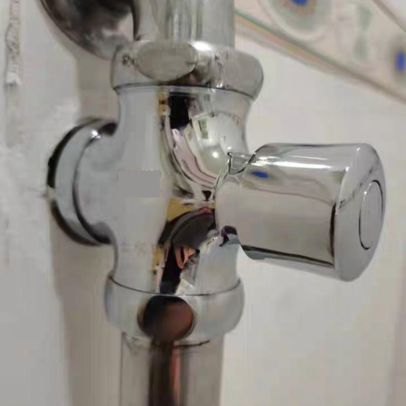 厕所冲水阀手按式蹲便器