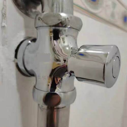 厕所冲水阀手按式蹲便器