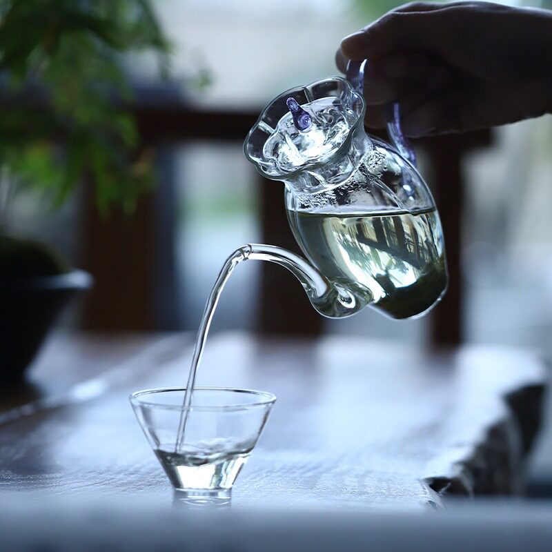 仿宋玻璃壶泡绿茶专用茶