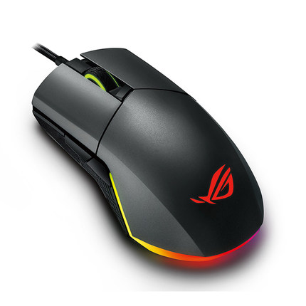 ASUS华硕ROG Pugio P503玩家国度RGB灯效轻松换微动电竞游戏鼠标