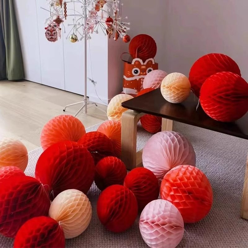 吾家婚品蜂窝球婚房布置套装女方卧室新房网红结婚客厅喜字贴拉花,节庆用品/礼品,婚房装扮用品,淘宝优惠券,粉丝福利购,淘宝优惠卷