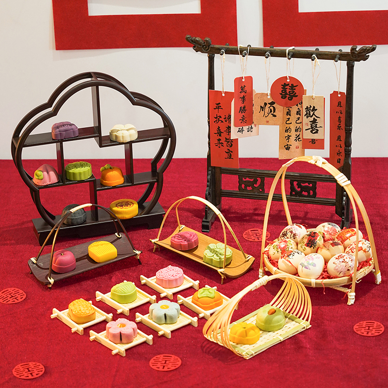 吾家婚品订婚布置甜品小摆件